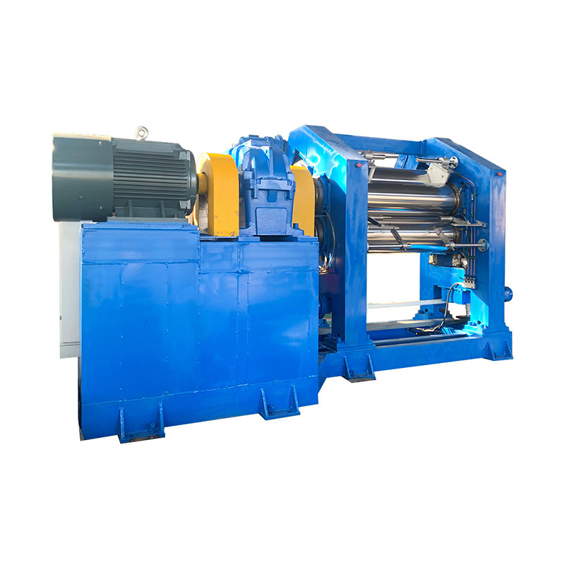 Machine de calandre en caoutchouc à 3 rouleaux