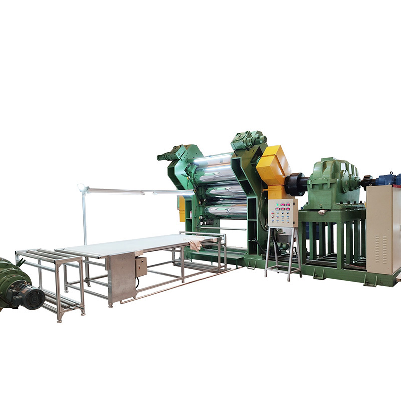 Machine de calandre en caoutchouc à 3 rouleaux